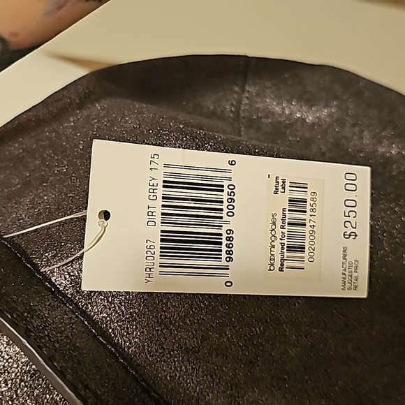 NWT Juicy Couture Metalic Dirt Grey Hobo Bag - Picture 7 of 7